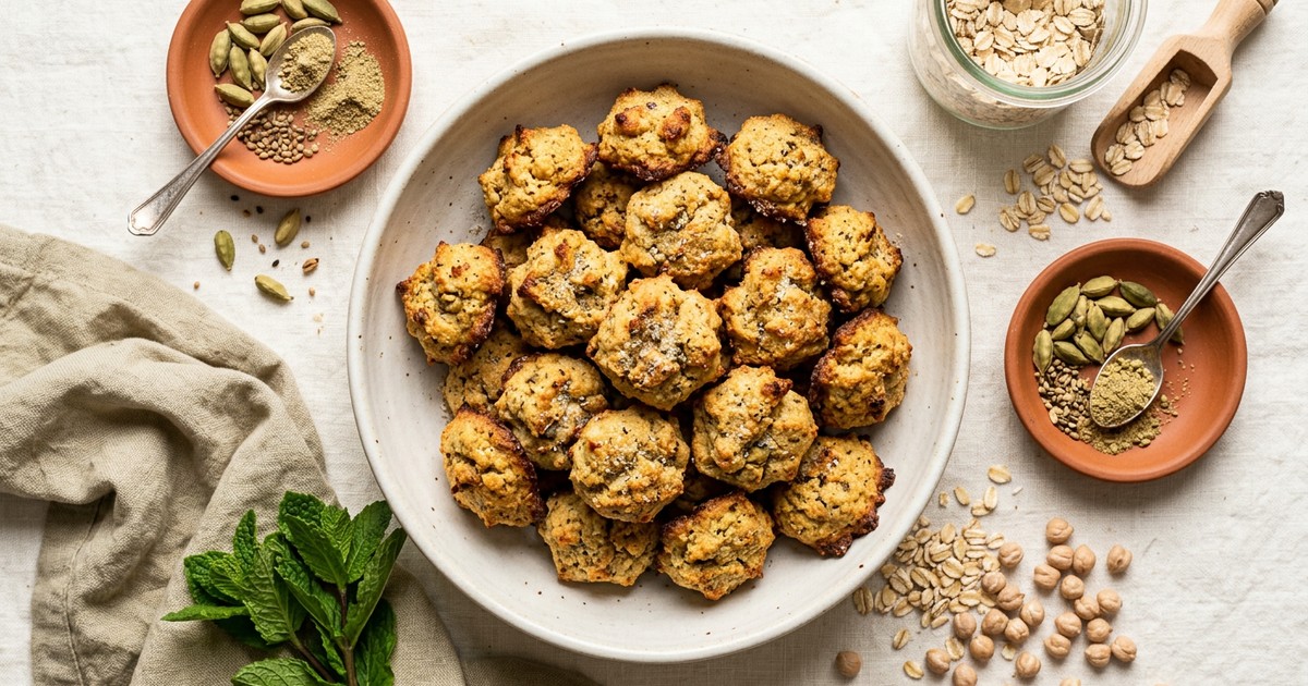 Air Fryer Scandinavian Cardamom Chickpea Cookie Bites: GLP-1 Sweet