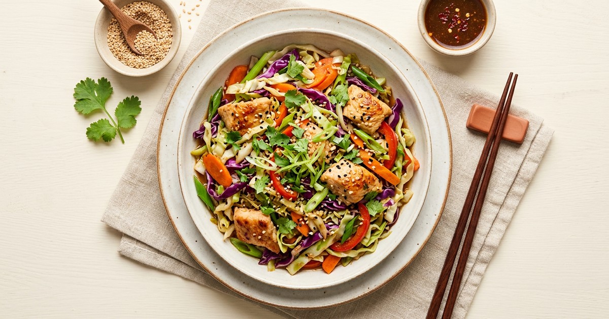 Chicken & Cabbage Stir-Fry: High-Volume, Low-Calorie GLP-1 Lunch