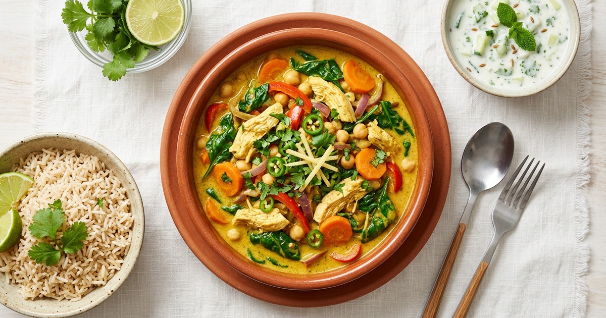 Light Chicken & Vegetable Curry: Anti-Inflammatory GLP-1 Dinner