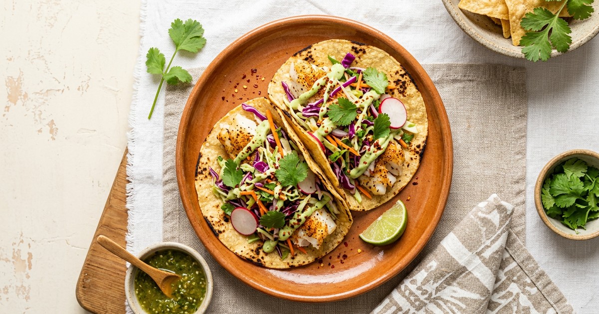 Fish Tacos with Cabbage Slaw: Light, High-Protein GLP-1 Dinner