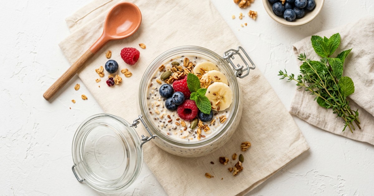 High-Protein Overnight Oats for Low Morning Appetite