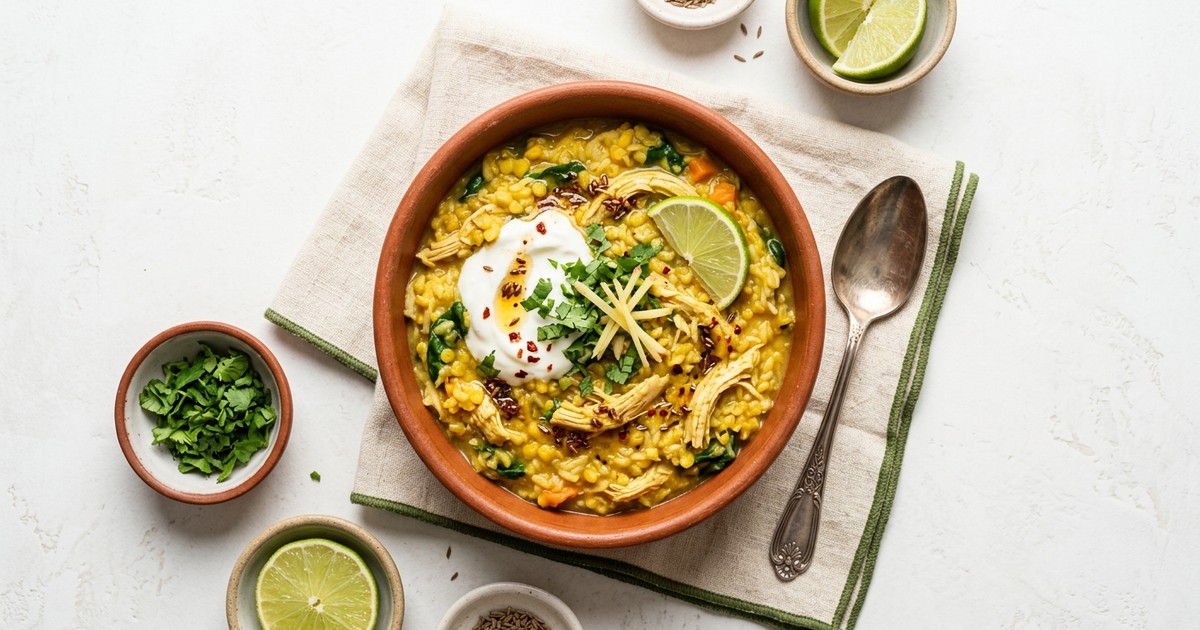 Slow Cooker Indian Chicken Khichdi: Warming GLP-1 Breakfast