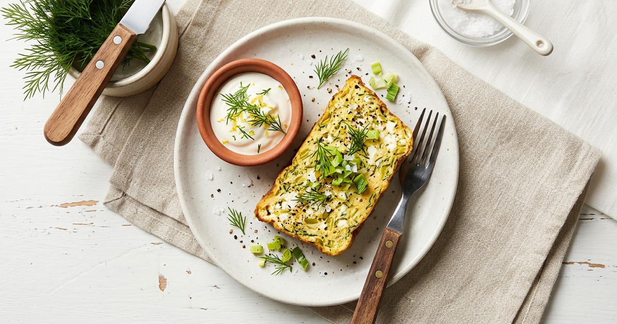 Slow Cooker Scandinavian Dill Egg Terrine with Cottage Cheese