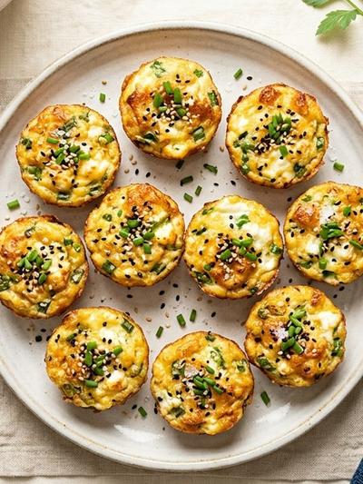 Air Fryer Korean Egg Bread Bites with Cottage Cheese