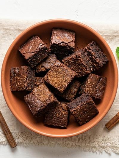 Air Fryer Mexican Chocolate Black Bean Protein Brownie Bites