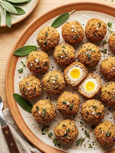 British Turkey and Sage Mini Scotch Eggs: Batch Protein Snack