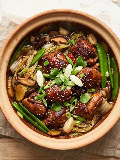 Chinese Soy-Braised Turkey with Napa Cabbage: One-Pot GLP-1 Dinner