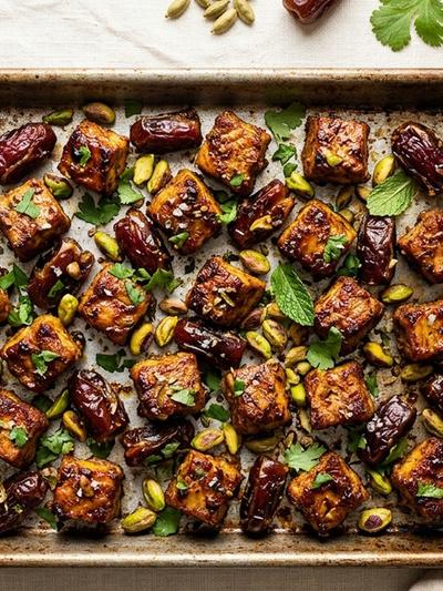 Sheet Pan Indian Cardamom Pork and Date Bites: High-Protein GLP-1 Sweet