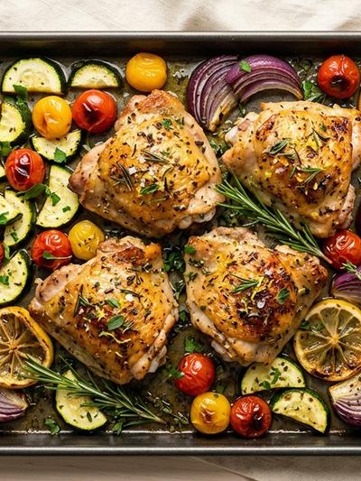 Sheet Pan Lemon Herb Chicken: One-Pan Protein Dinner for GLP-1