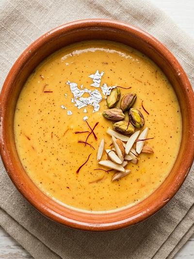Slow Cooker Indian Saffron Egg Protein Pudding