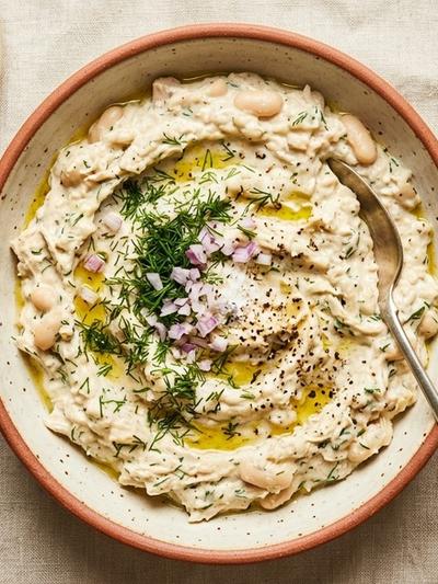 Slow Cooker Polish Chicken and White Bean Dill Spread