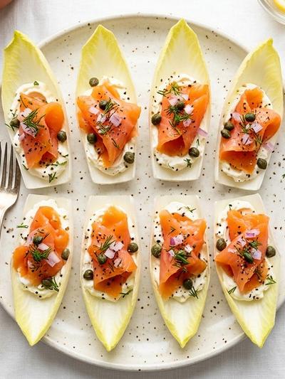 Smoked Salmon Endive Bites: Elegant High-Protein Finger Food for GLP-1