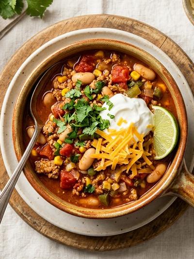 Turkey & White Bean Chili: High-Protein One-Pot Meal