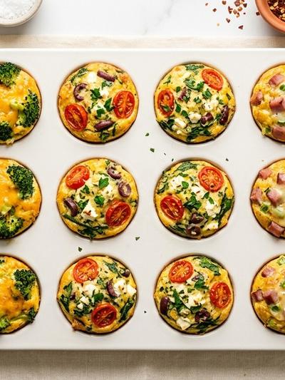 Vegetable Egg Muffins: 12-Portion Weekly Protein Prep for GLP-1