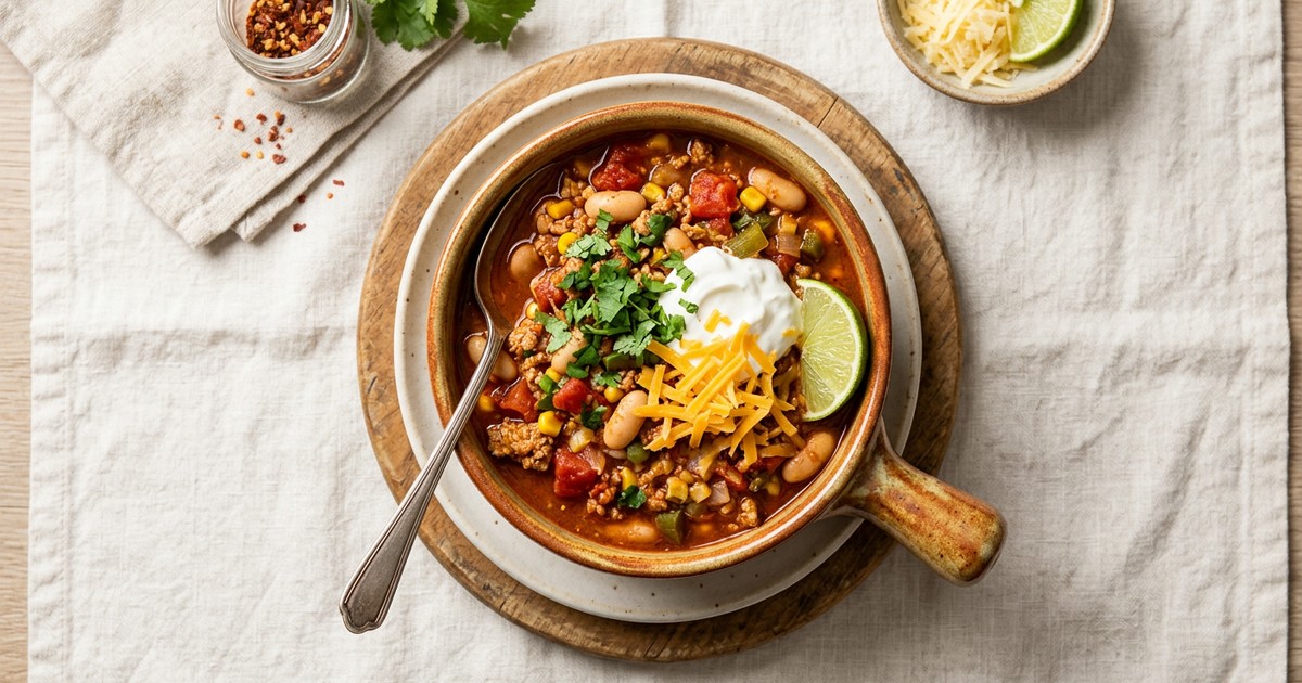 Turkey & White Bean Chili: High-Protein One-Pot Meal